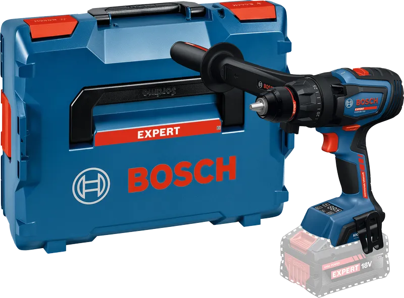 Bosch EXSR18V-150 akku-boremaskine med bærekuffert.